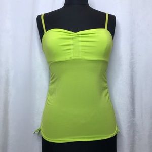 Lululemon lime/neon green cinch sides/front tank